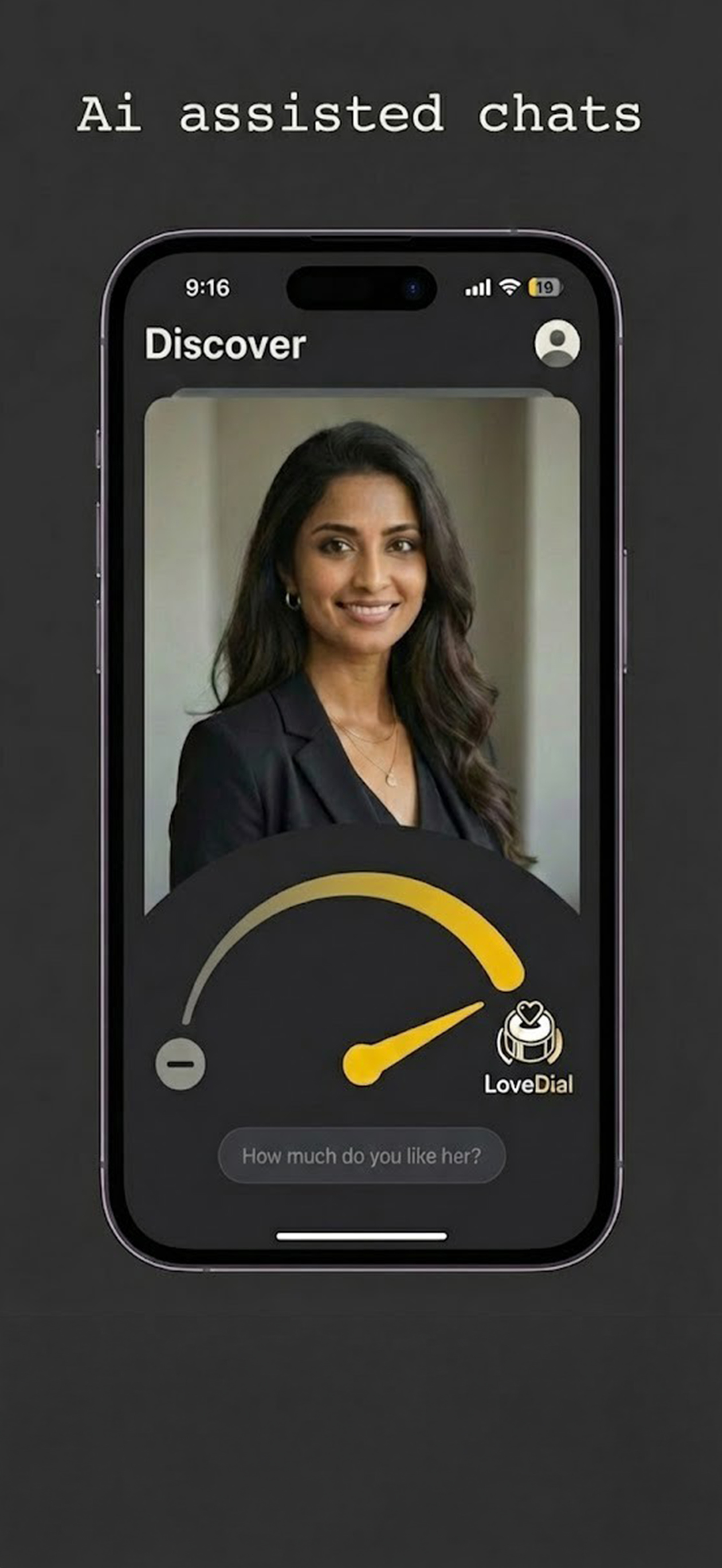 Discover screen with LoveDial